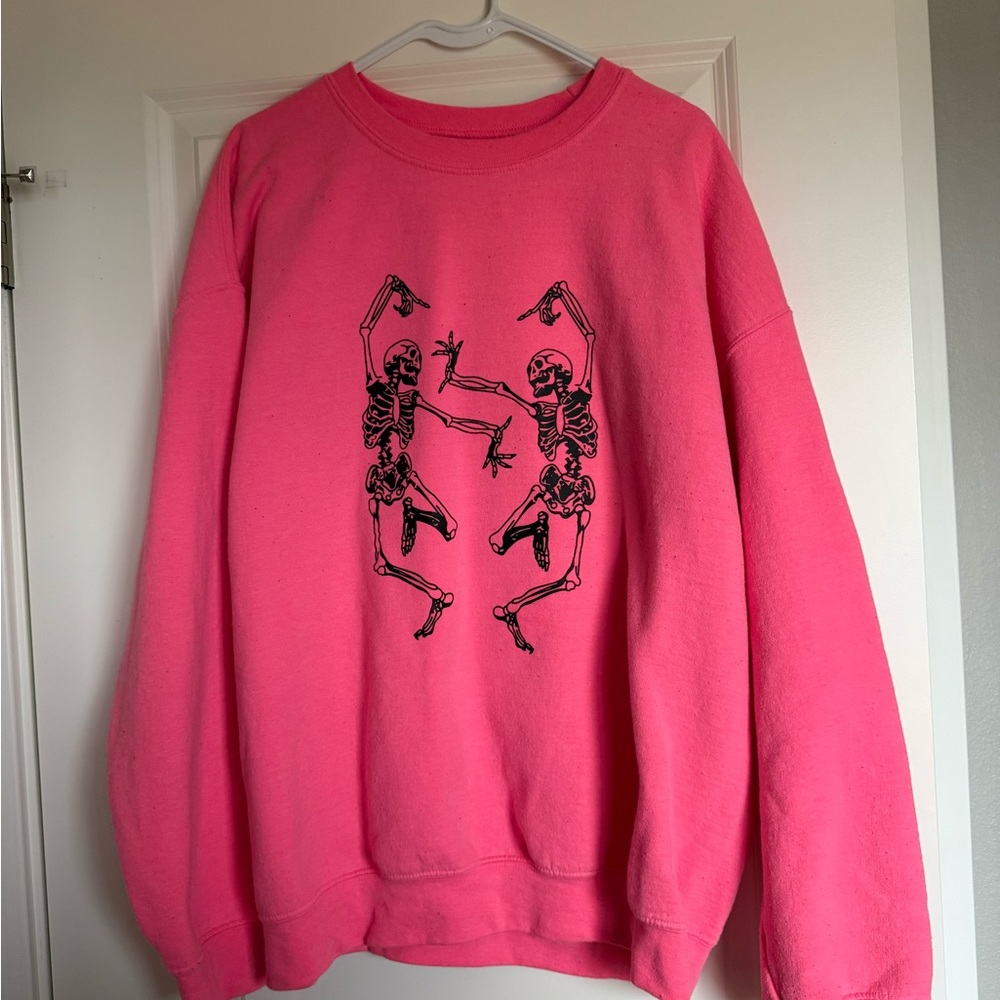 Pink Skeleton Graphic Woman’s Sweater